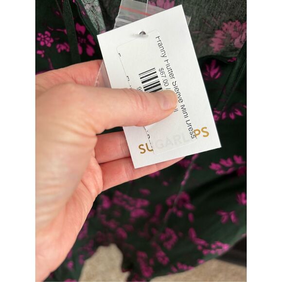 NWT Sugar Lips Close to You Sammy Ruffle Drop Waist Dress, $90 XS - Picture 7 of 8